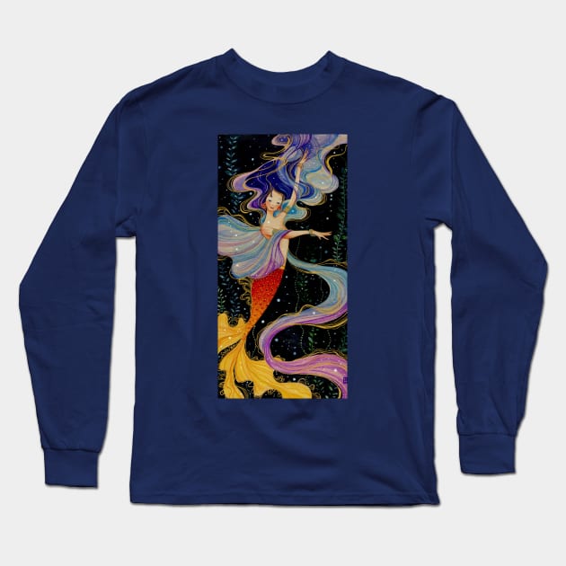 Mermaid Long Sleeve T-Shirt by Alina Chau